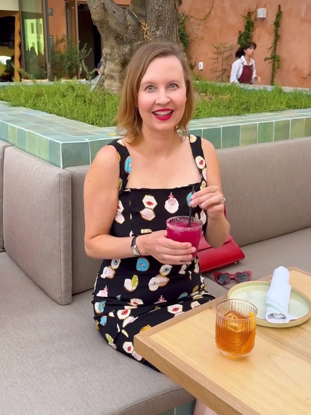NWT $168 Anthropologie x Maeve Fitted Square-Neck Mini Dress: Danielle Kroll XXS